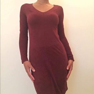 Burgundy Cocktail Dress